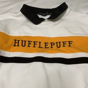 hufflepuff collared sweatshirt